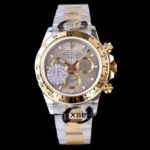 JF Factory Rolex Cosmograph Daytona 40MM Swiss 7750 Watch - Steel And Yellow Gold Case Gold&Grey Face